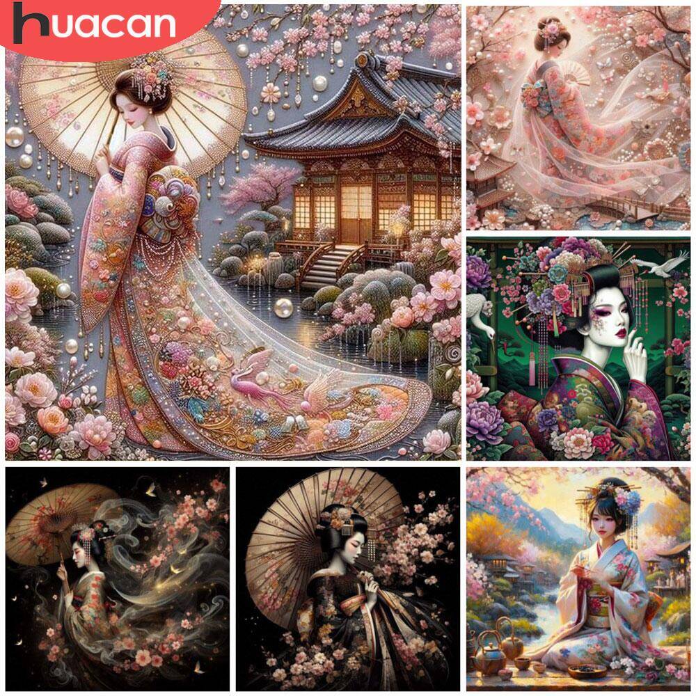 Embroidery Daisy - HUACAN Animal Owl Diamond Painting Full