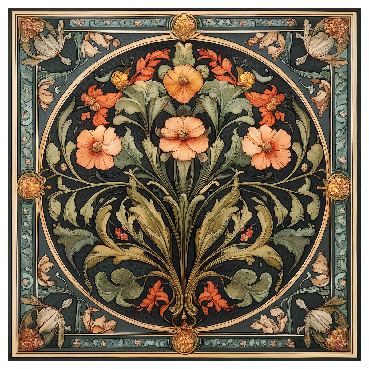 Embroidery X Pattern - 1 szt. 40X40CM/15.74 cala Zestaw do
