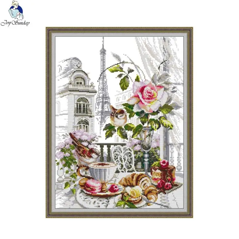 Embroidery X Pattern - Radość niedziela drukuj krzyż zestaw do