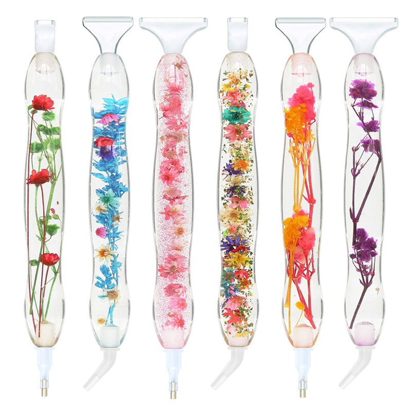 Embroidery Daisy - Kryształowy kwiat żywica punkt wiertła podwójna
