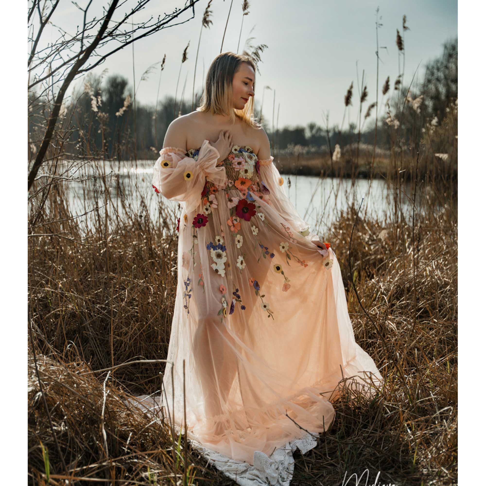 Don&Judy Kolorowa Sukienka z O – Embroidery Daisy recenzja i cena