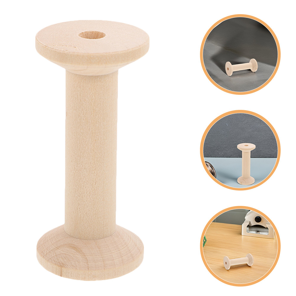 Zestaw 4 drewnianych szpulek n – Embroidery Threads recenzja i cena