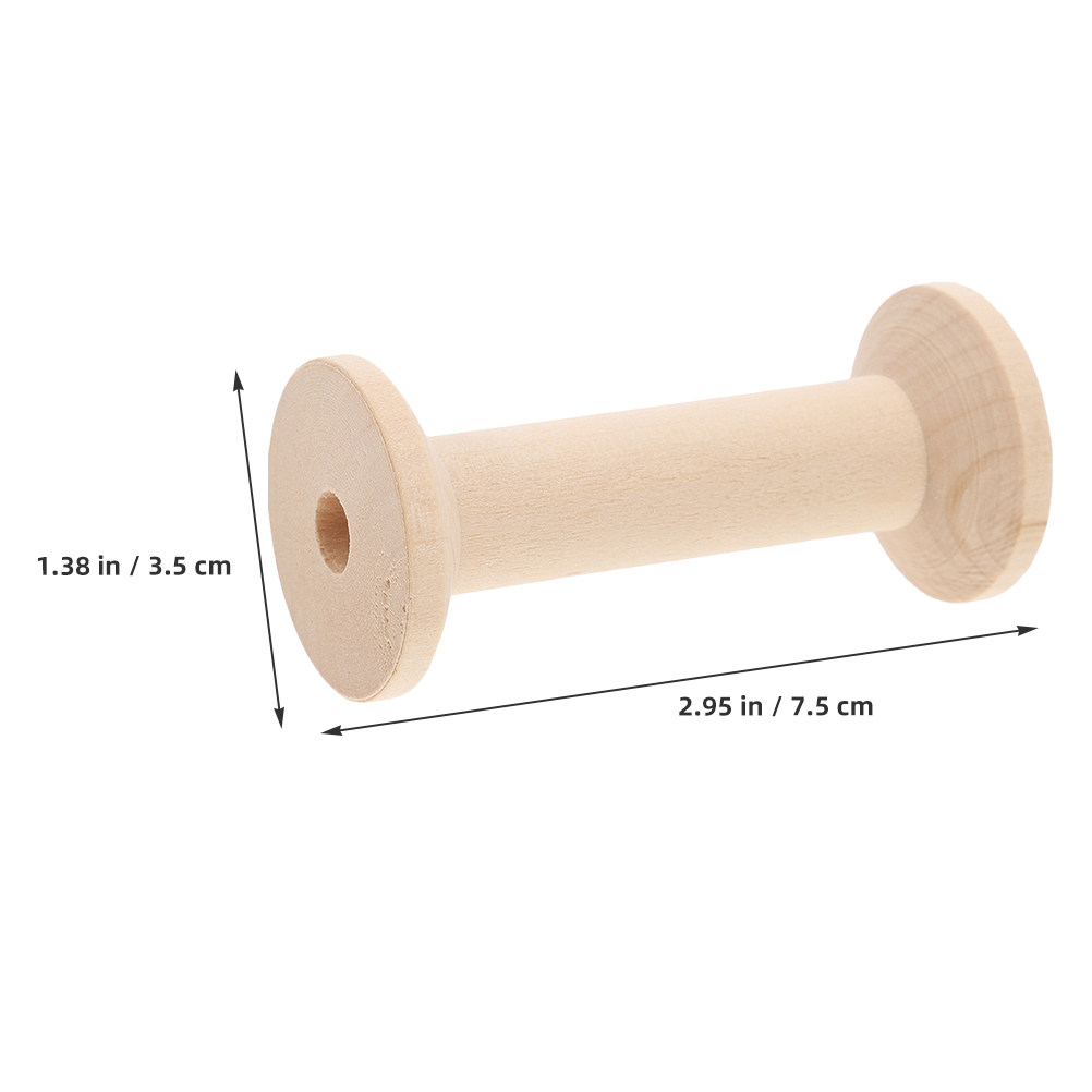 Zestaw 4 drewnianych szpulek n – Embroidery Threads recenzja i cena