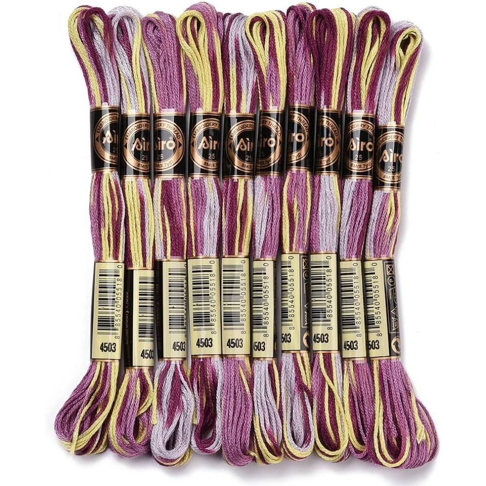 6 nici fioletowa różnokolorowa – Embroidery Threads recenzja i cena