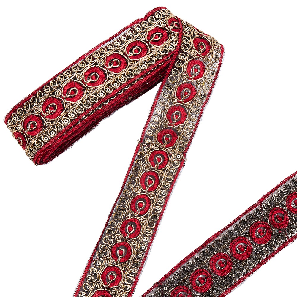 10 jardów (9,14 metra) czerwon – Embroidery Red recenzja i cena