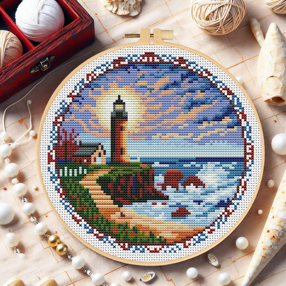 Haft Krzyżykowy Latarnia Morsk – Embroidery X Pattern recenzja i cena