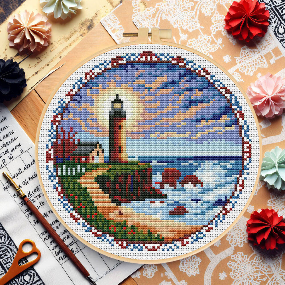 Haft Krzyżykowy Latarnia Morsk – Embroidery X Pattern recenzja i cena