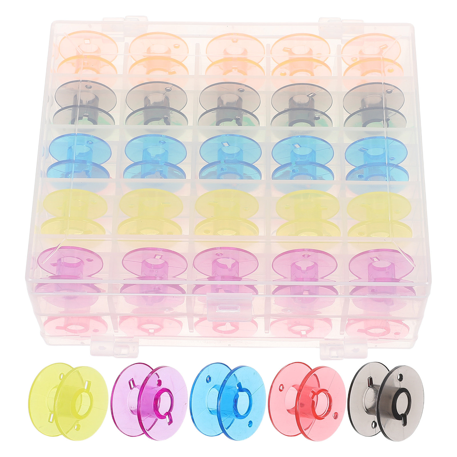 50 sztuk plastikowych szpulek  – Embroidery Threads recenzja i cena