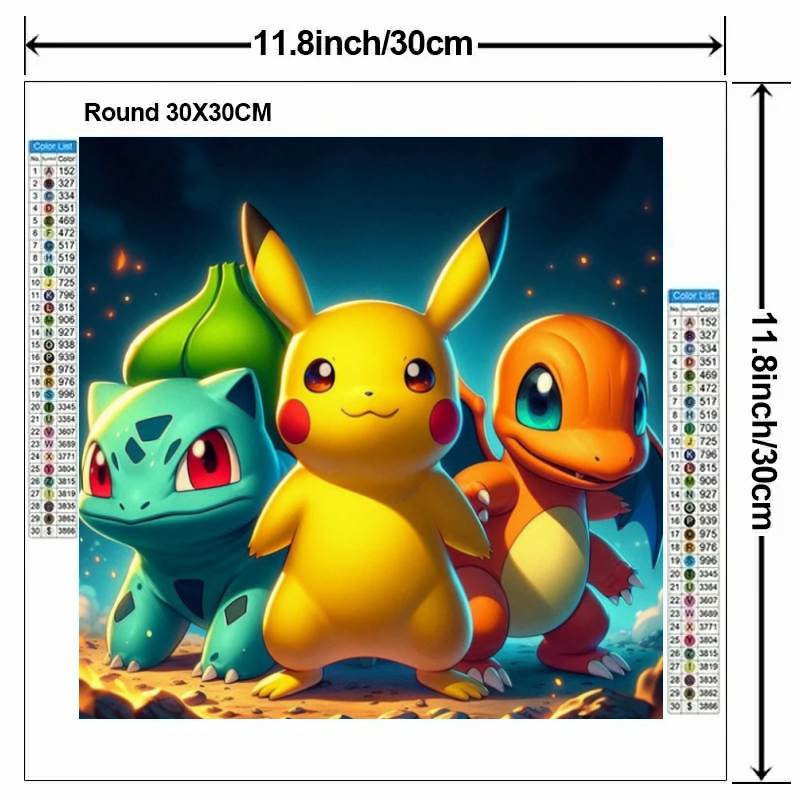 Kreskówkowy Pokémon 5D DIY Dia – Embroidery Gift Ideas recenzja i cena
