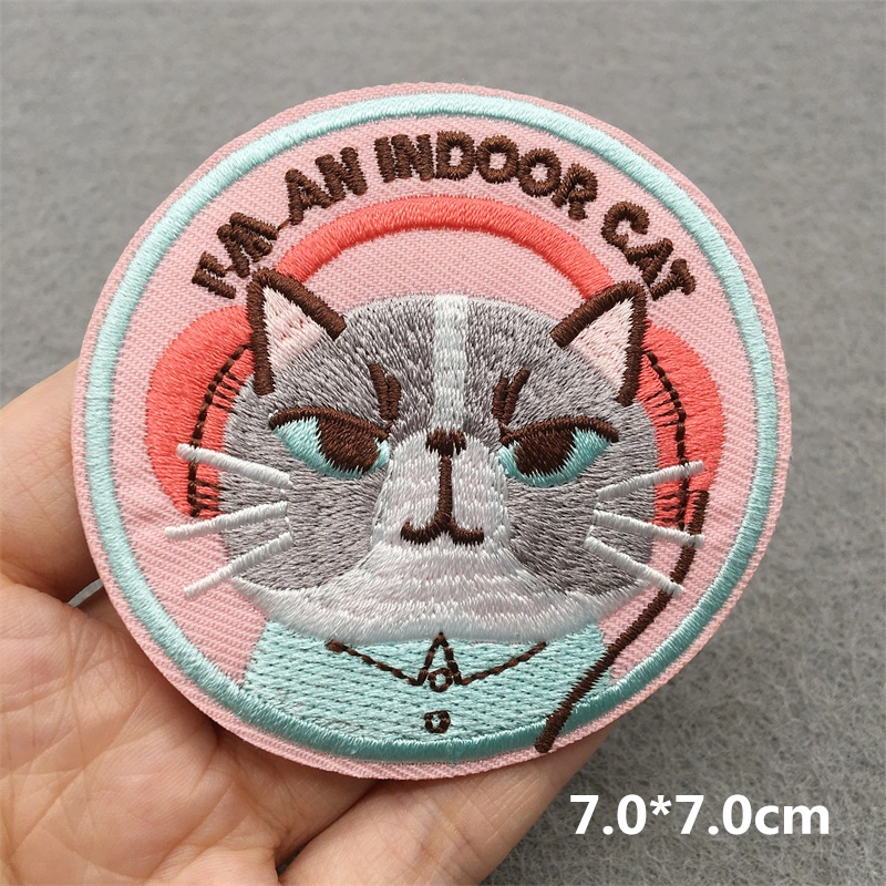 Twarz kota haftowana łatka kre – Embroidery Converse recenzja i cena