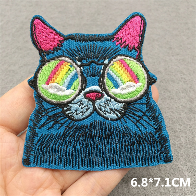 Twarz kota haftowana łatka kre – Embroidery Converse recenzja i cena