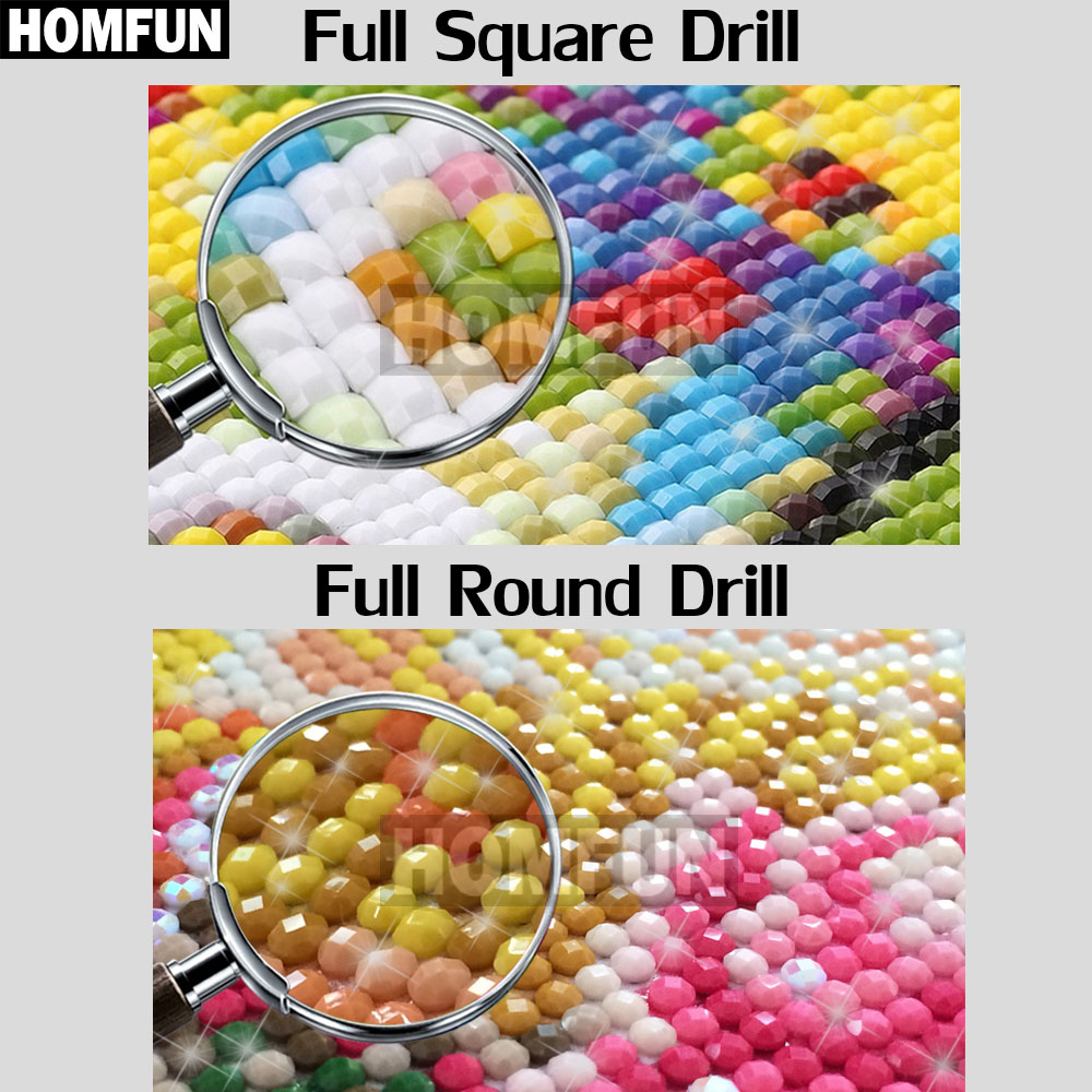 HOMFUN AB pełny haft diamentow – Embroidery X Pattern recenzja i cena
