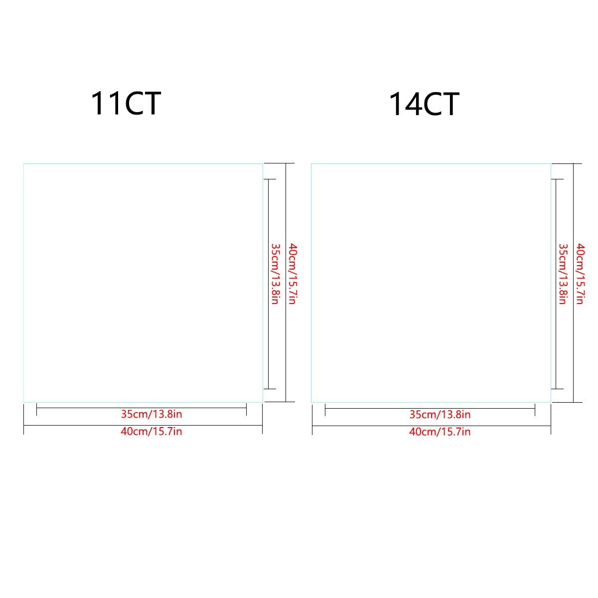 1 szt. 40X40CM/15.74 cala Zest – Embroidery X Pattern recenzja i cena