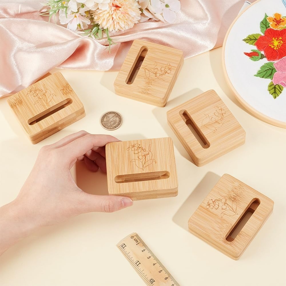 6 szt. Drewnianych stojaków na – Embroidery Hoop Square recenzja i cena