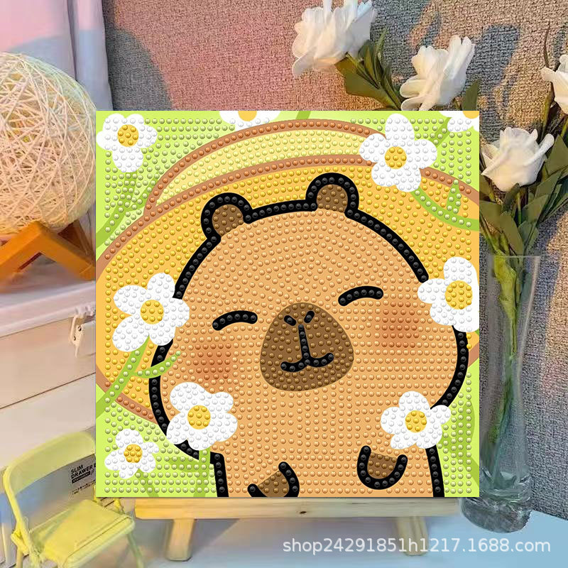 Kreskówkowy Kapibara Kryształo – Embroidery Gift Ideas recenzja i cena