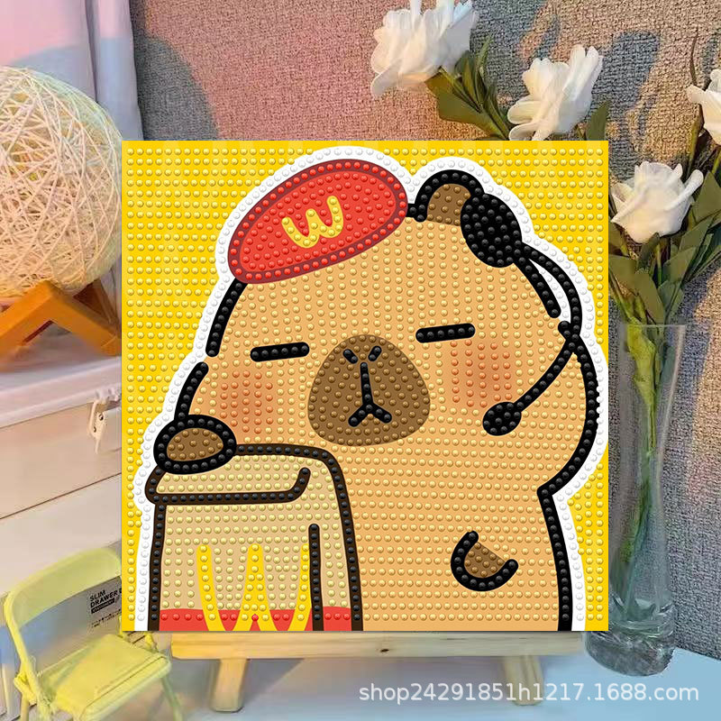Kreskówkowy Kapibara Kryształo – Embroidery Gift Ideas recenzja i cena