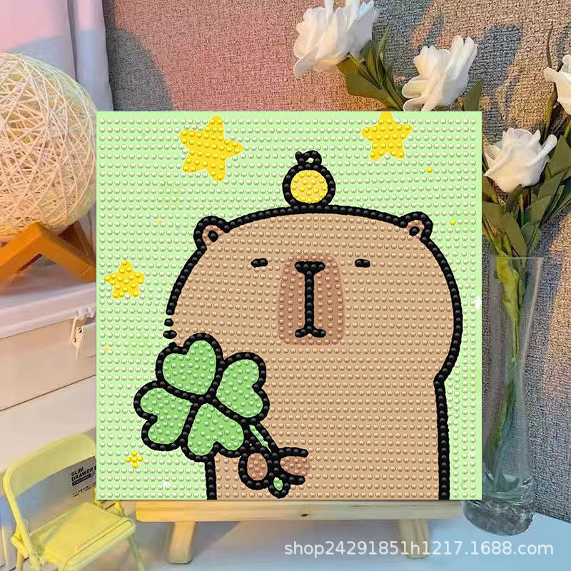 Kreskówkowy Kapibara Kryształo – Embroidery Gift Ideas recenzja i cena