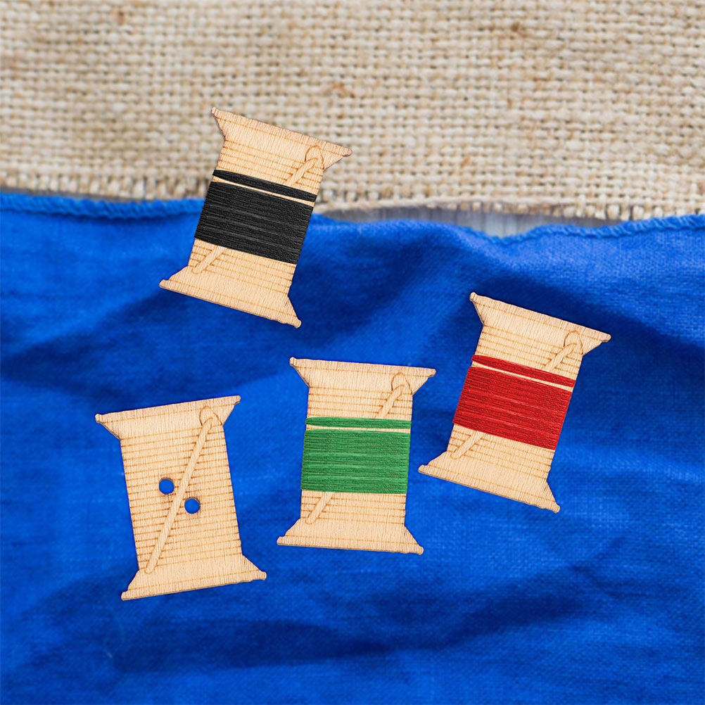 100 sztuk drewnianych szpulek  – Embroidery Threads recenzja i cena