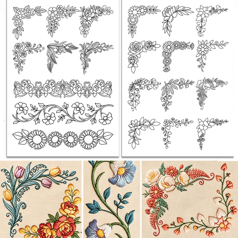 Wstępnie nadrukowane, duże kwi – Embroidery Sheet recenzja i cena